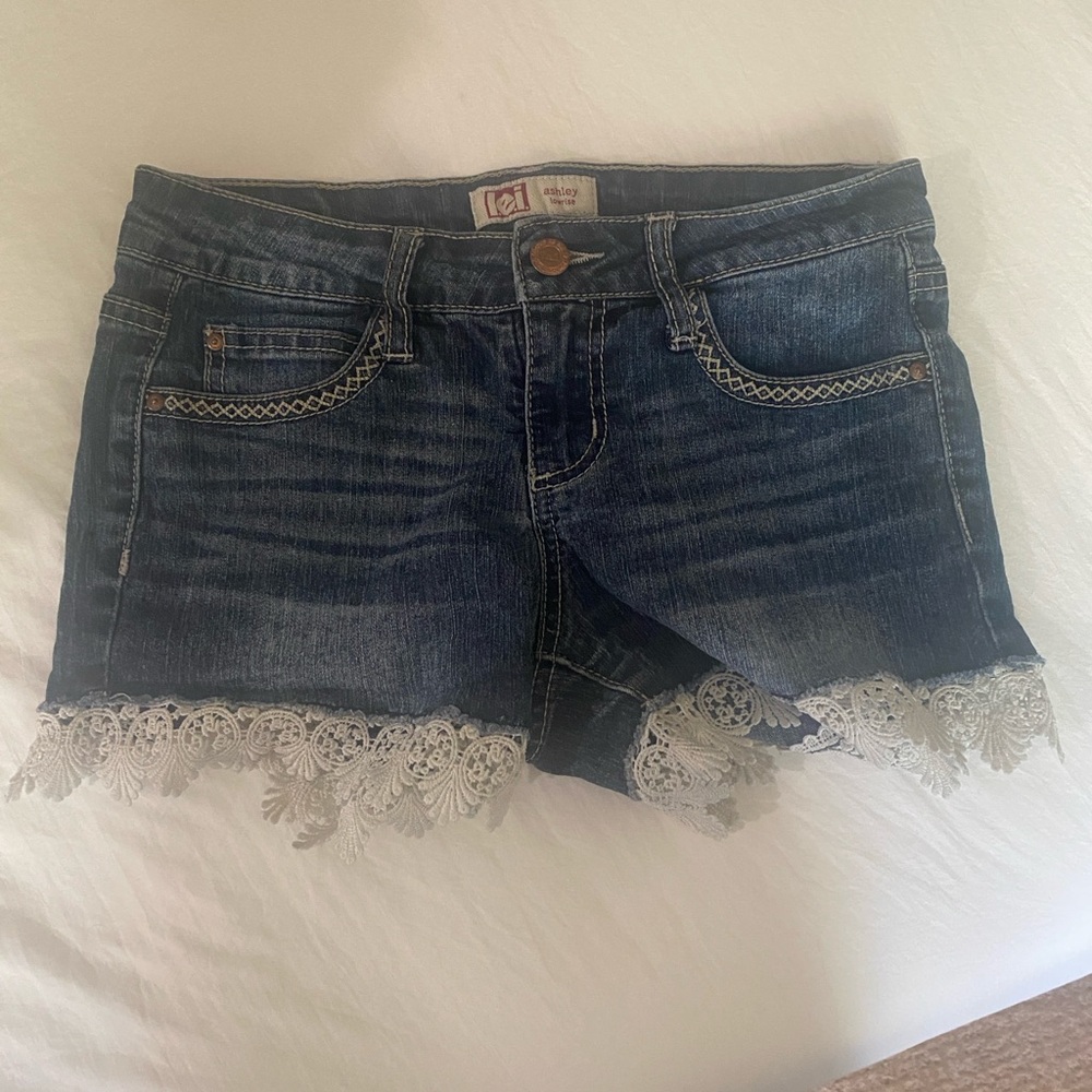 VINTAGE L.e.i Low Rise Denim Mini Shorts